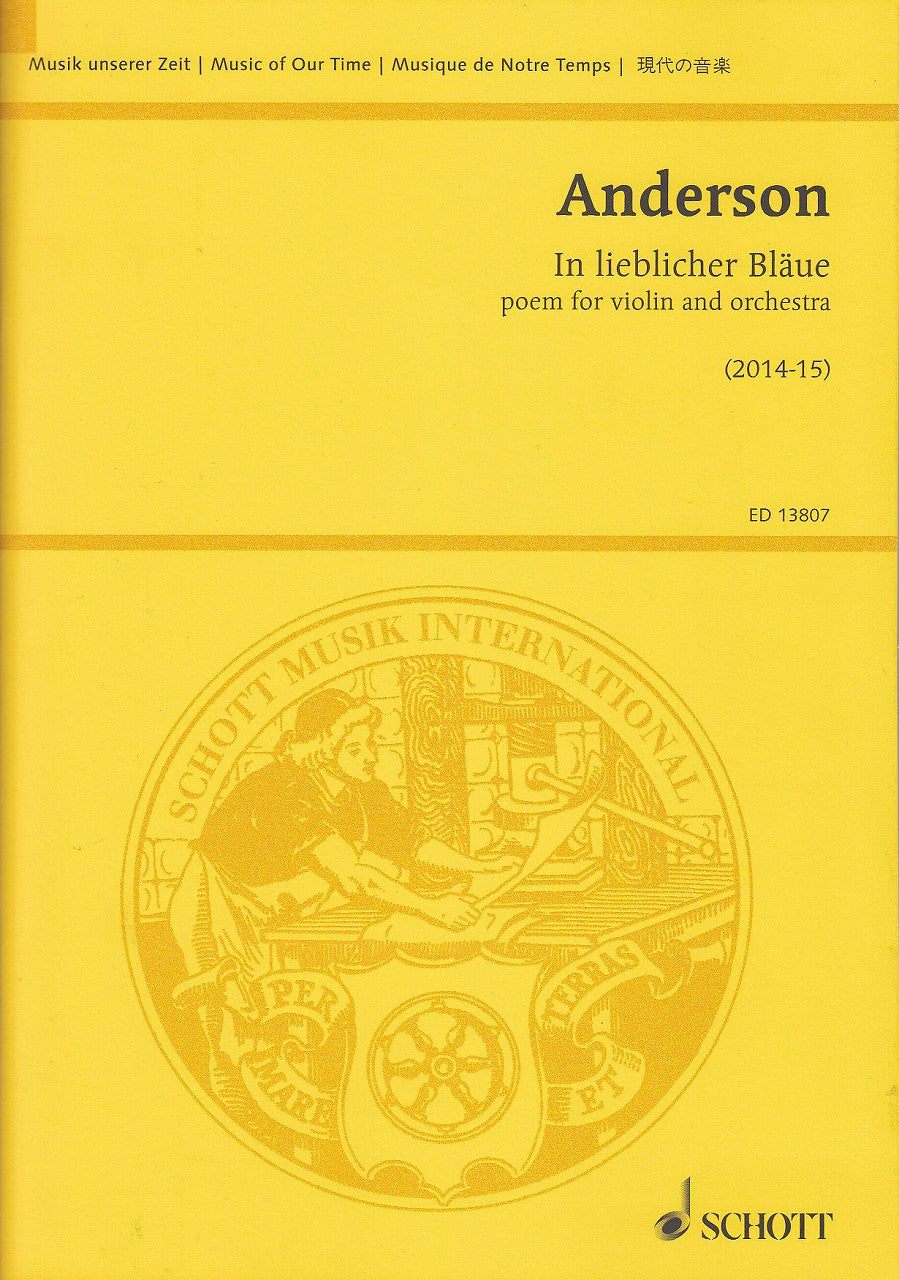 Anderson,J., In lieblicher Blaue: Poem (Schott)