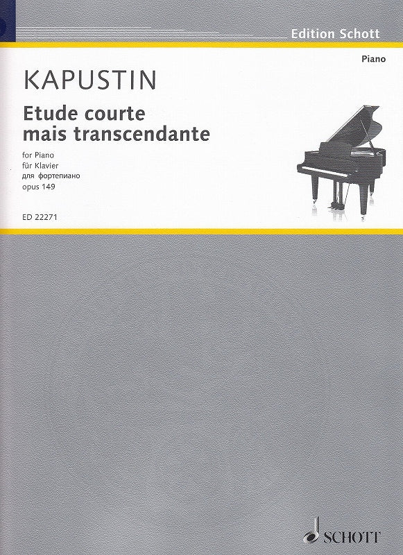 Kapustin, Etude courte mais transcendant (Schott)