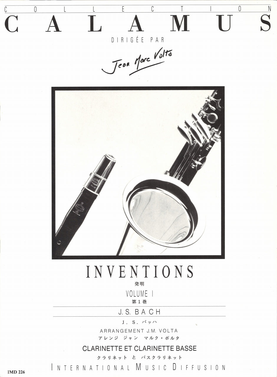 Bach, Inventions Vol. 1 (Cl,BsCl/Cl) (IMD (International Music Diffusion))
