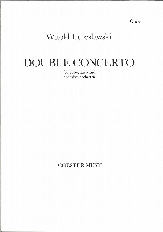 Lutoslawski, Double Concerto (Ob part) (Chester)