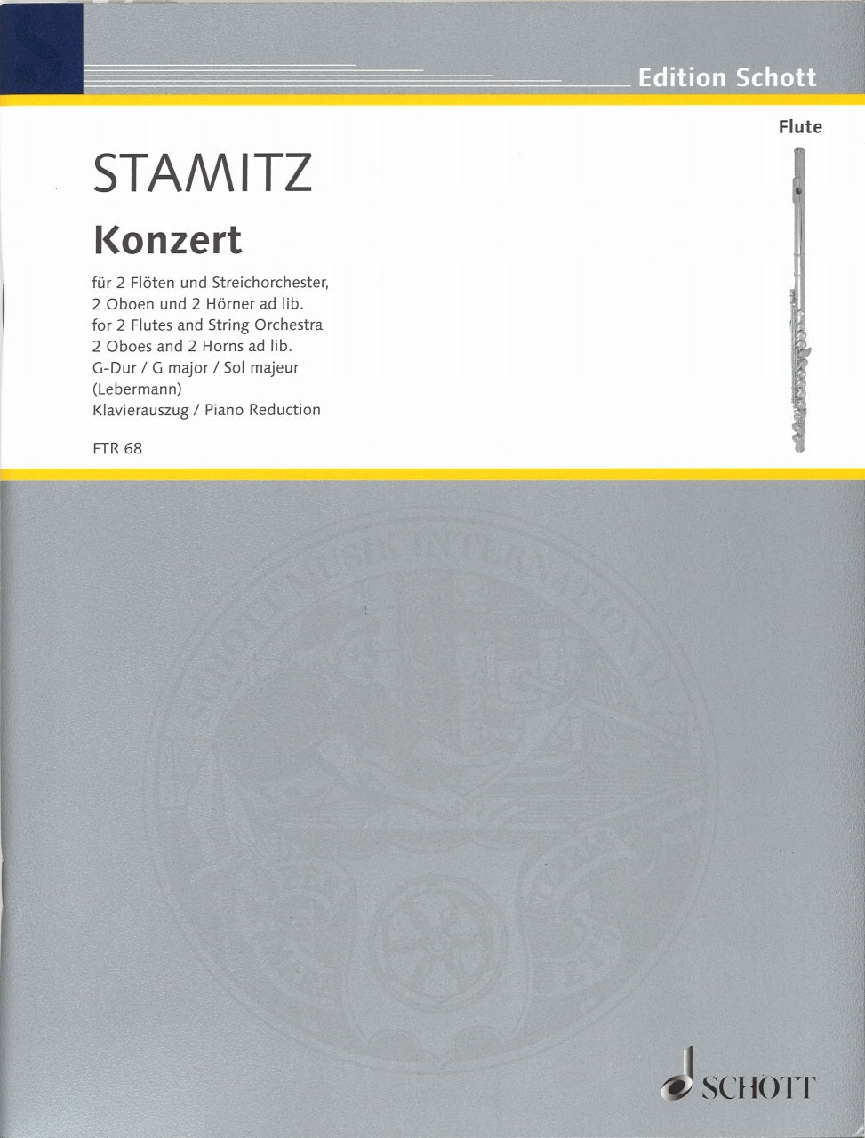 Stamitz,A., Concerto G (2Fl,Pf) (Schott)