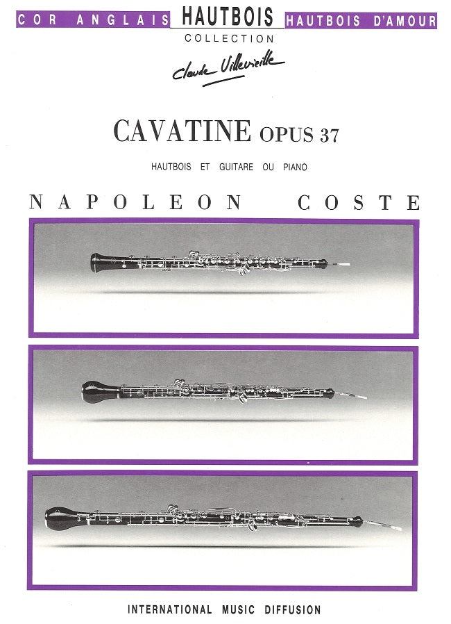 Coste, Cavatine op. 37 (Ob,Guit/Pf) (IMD (International Music Diffusion))