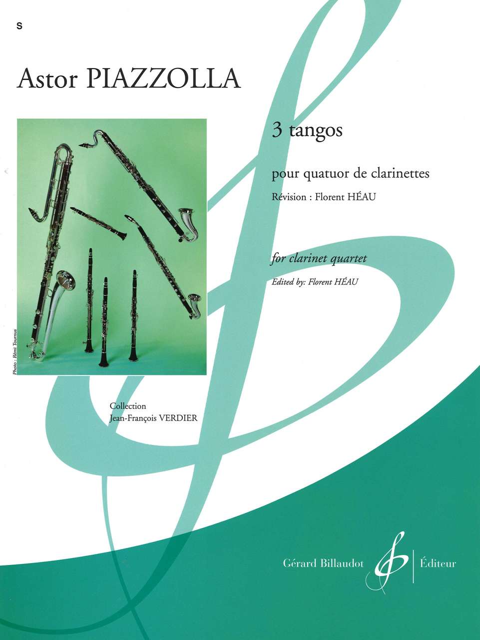 Piazzolla, 3 Tangos (3BbCl,BsCl) (Billaudot)