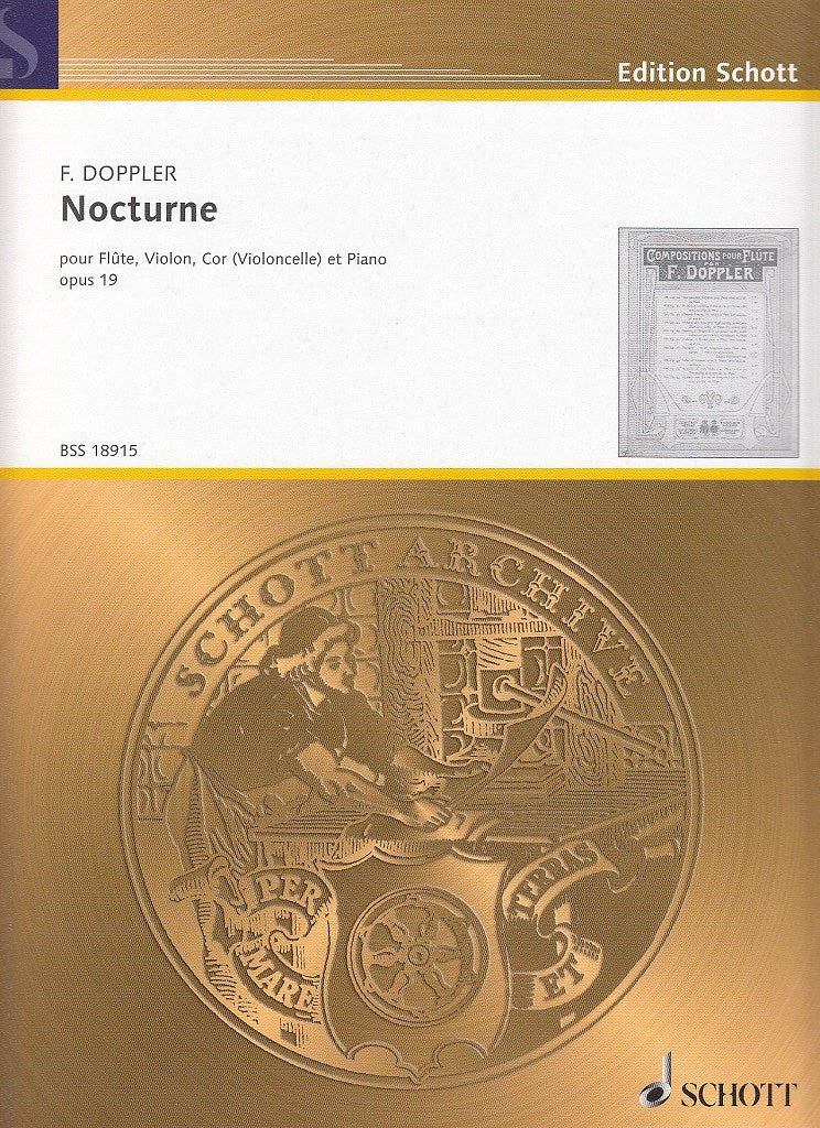 Doppler, Nocturne op. 19 (Fl,Vn,Hn,Pf) (Schott)
