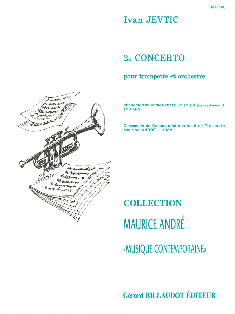 Jevtic, Concerto No. 2 (Billaudot)