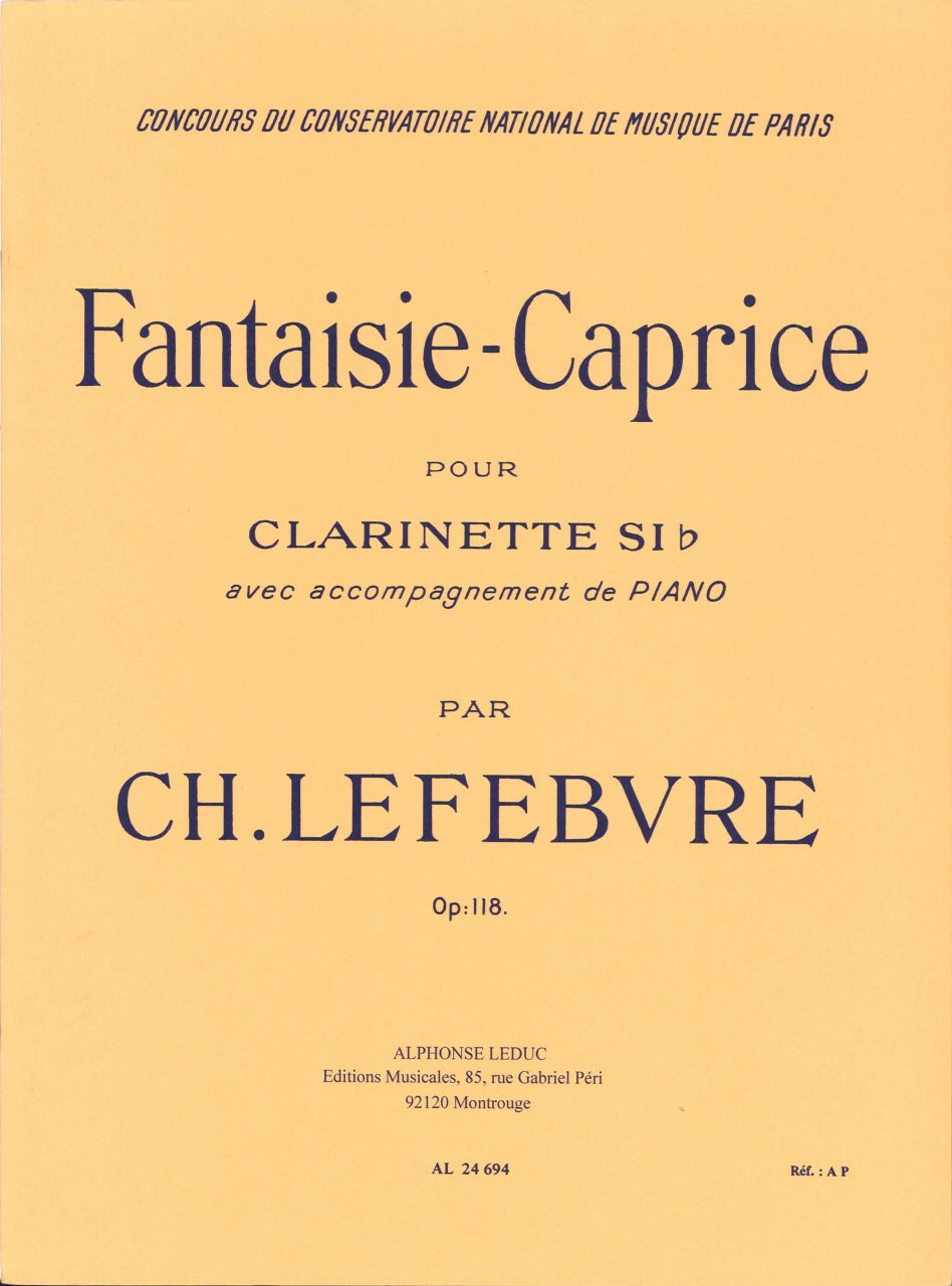Lefebvre, Fantaisie-Caprice op. 118 (Leduc)