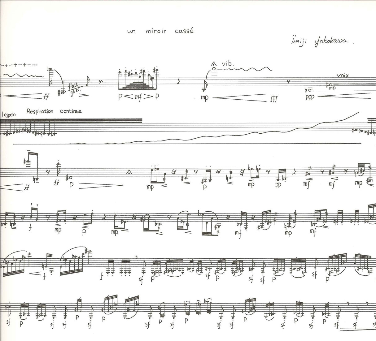 Yokokawa, Miroir casse (Cl Solo) (Buffet Crampon Japan)