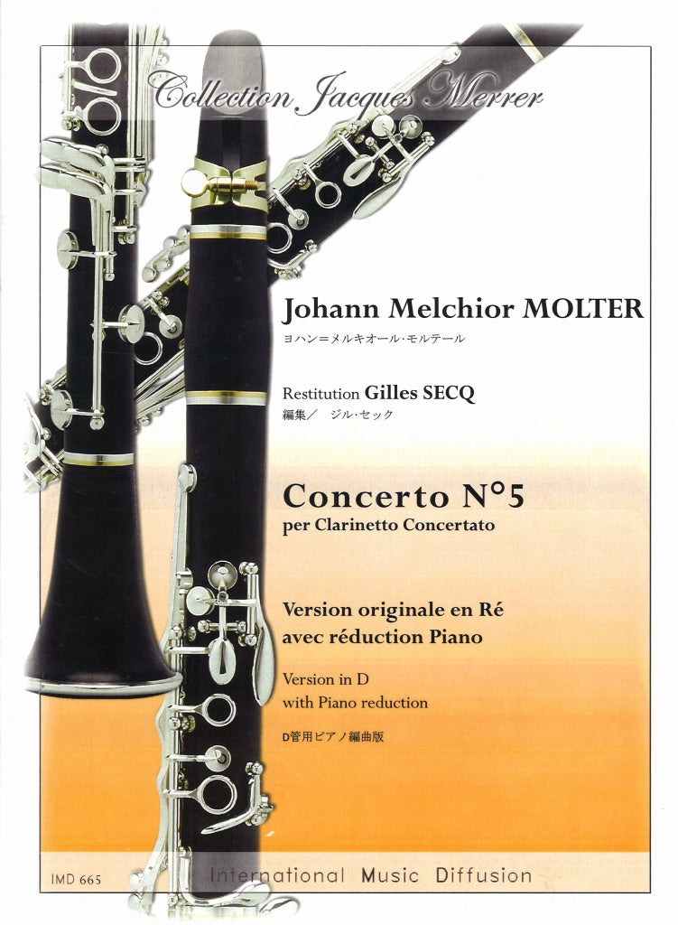 Molter, Concerto No. 5 (D Cl,Pf) (IMD (International Music Diffusion))
