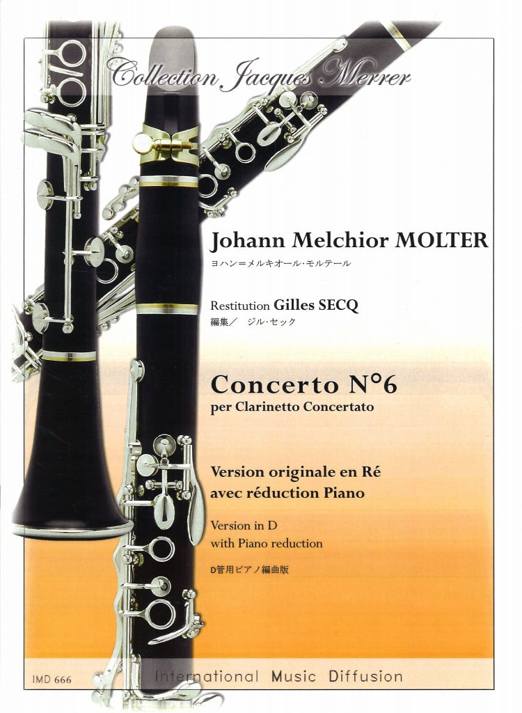Molter, Concerto No. 6 (D Cl,Pf) (IMD (International Music Diffusion))