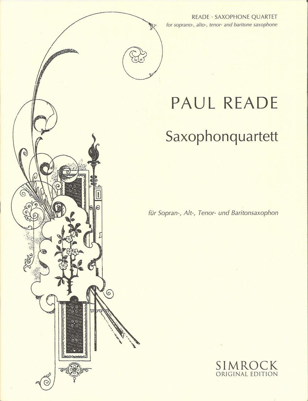 Reade, Saxophone Quartet (SATBr Sax) (Simrock)