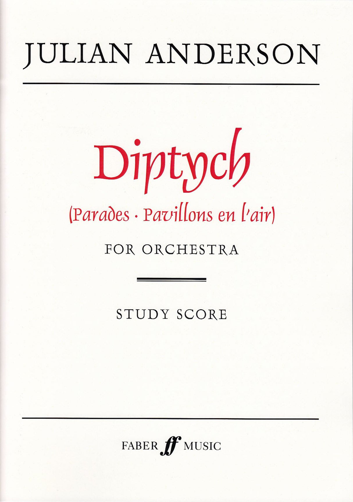 Anderson, Diptych (Faber Music)