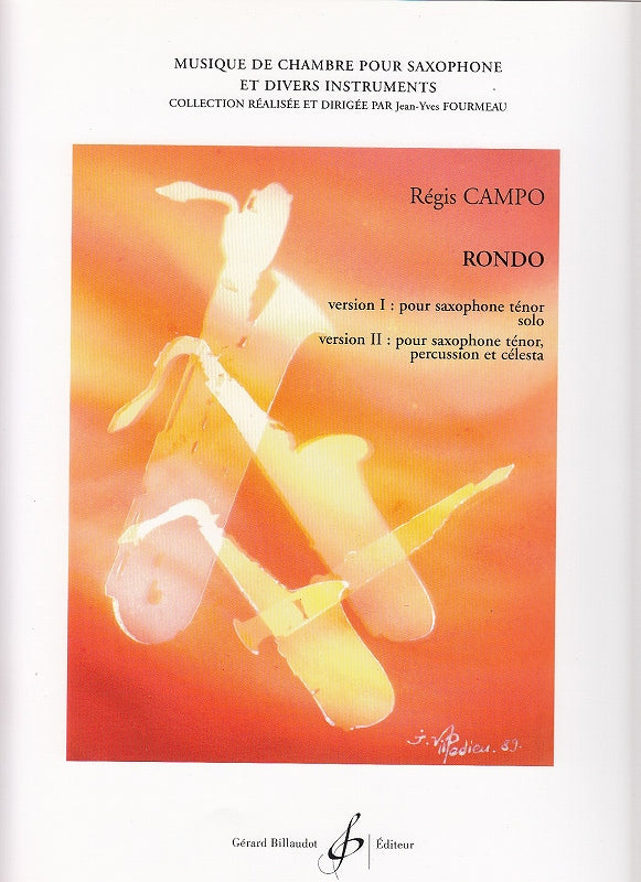 Campo, Rondo (TSax,[Perc,Cel]) (Billaudot)