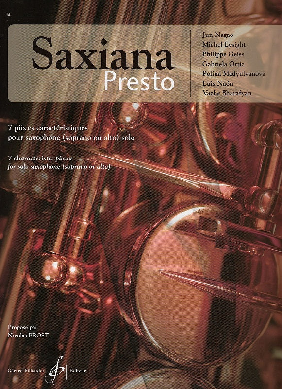 Nagao, et al., Saxiana Presto (Sax Solo) (Billaudot)
