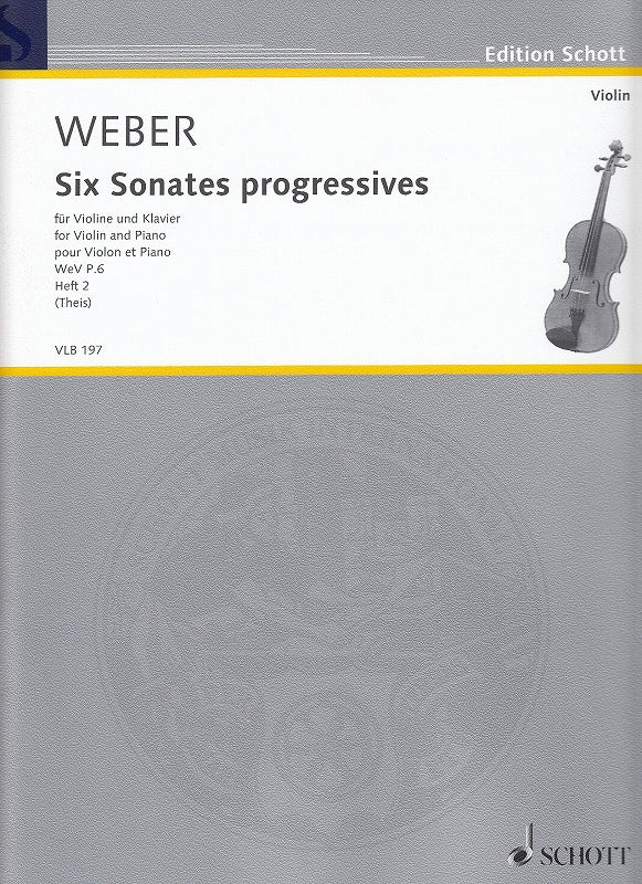 Weber, 6 Sonates progressives, Vol. 2 (Schott)