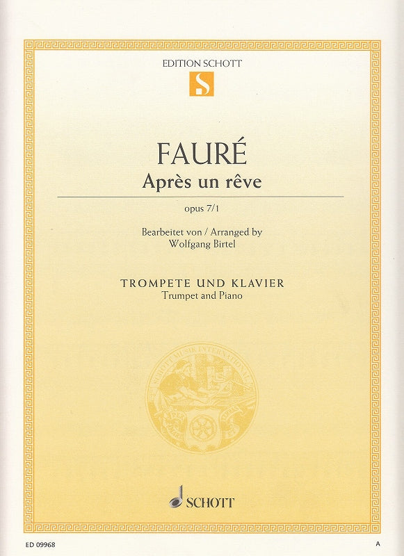 Faure, Apres un reve op. 7/1 (Birtel) (Schott)