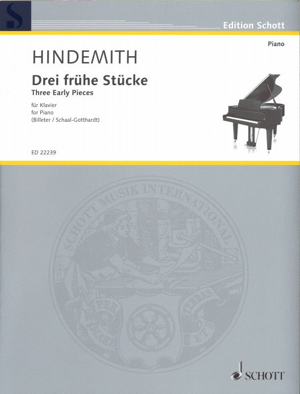 Hindemith, 3 Fruhe Stucke (Schott)