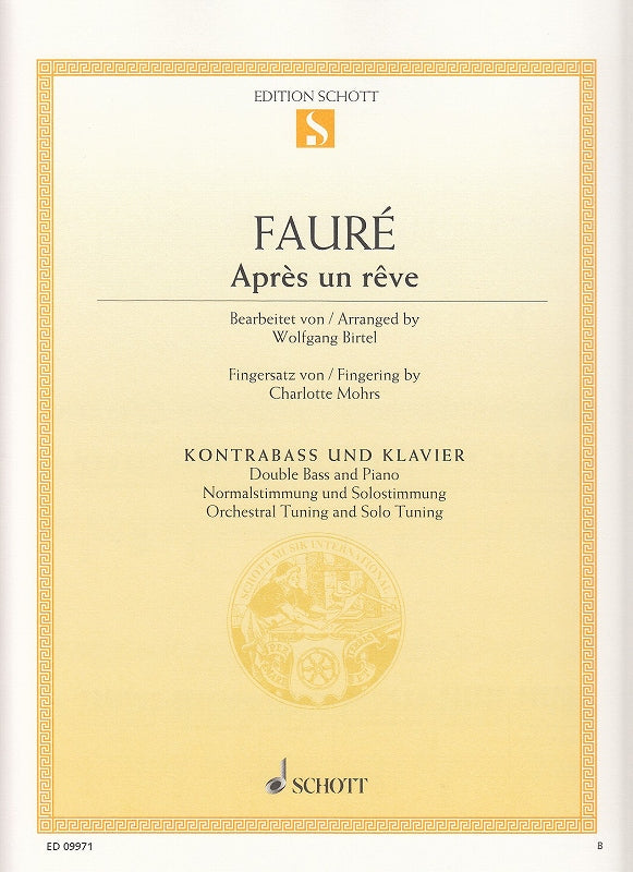 Faure, Apres un reve op. 7/1 (Birtel) (Schott)