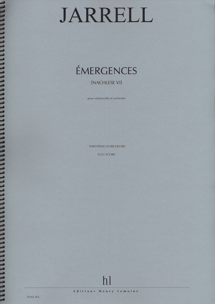 Jarrell, Emergences - Nachlese VI (Lemoine)