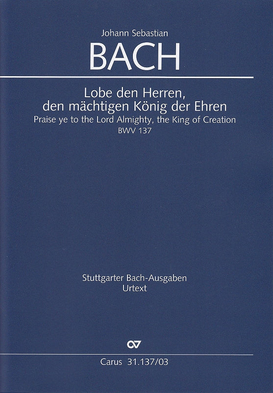 Bach, Kantate BWV 137 (Carus)