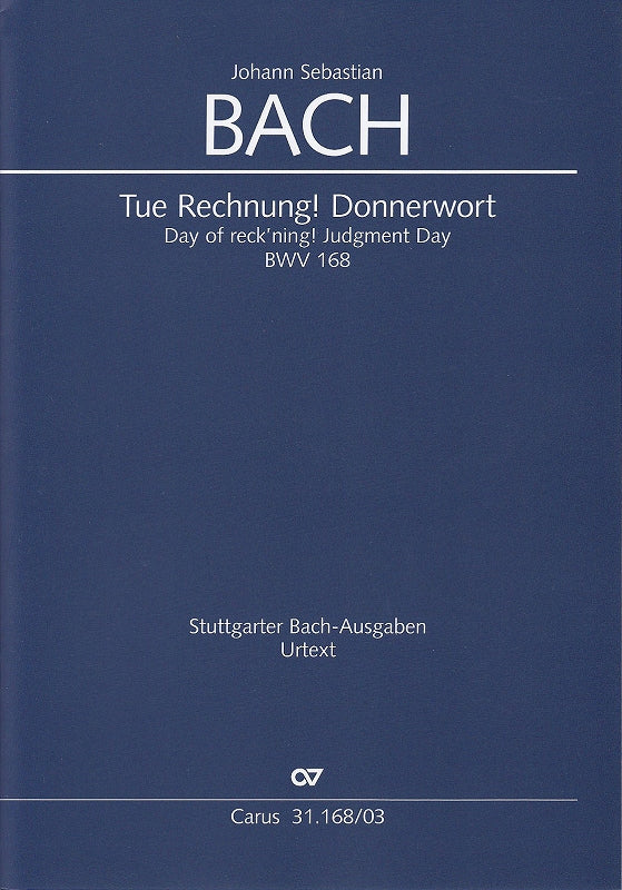 Bach, Kantate BWV 168 [G/E] (Carus)