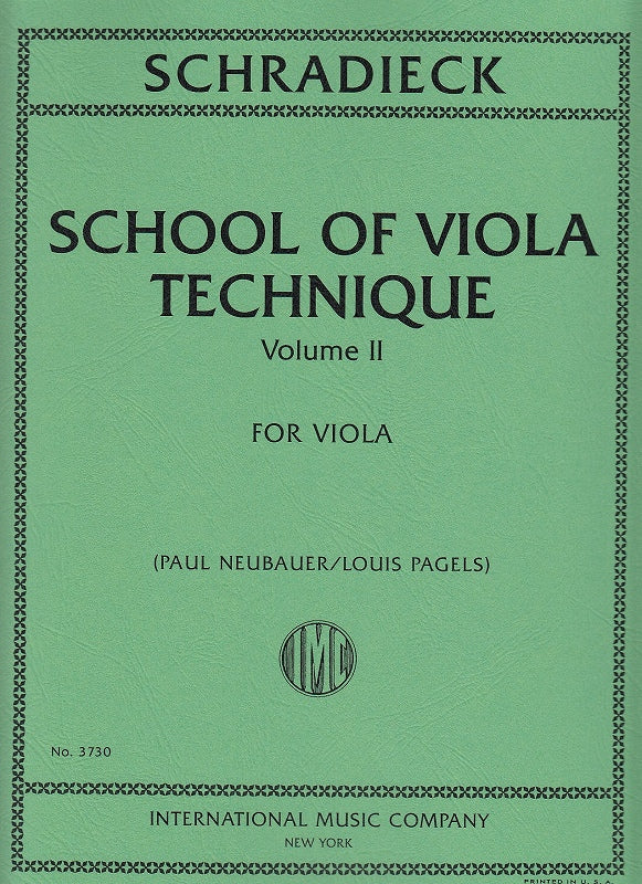 Schradieck, School of Viola Tech. 2 rev. (IMC)