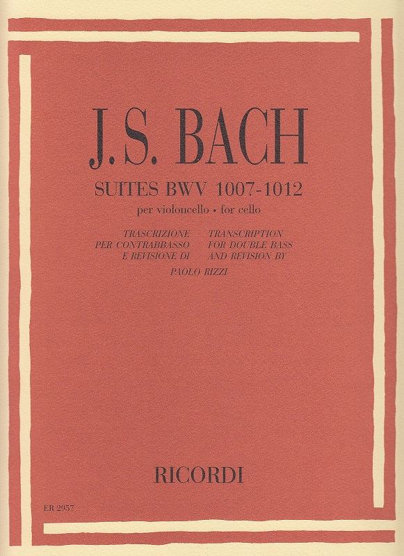 Bach, Suites BWV 1007-1012 (Rizzi) (Ricordi)