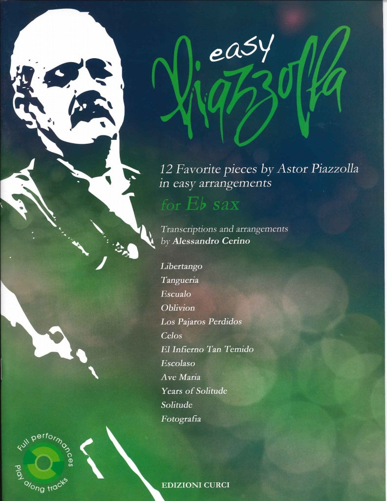 Piazzolla, Easy Piazzolla (Eb Sax,CD) (Curci)