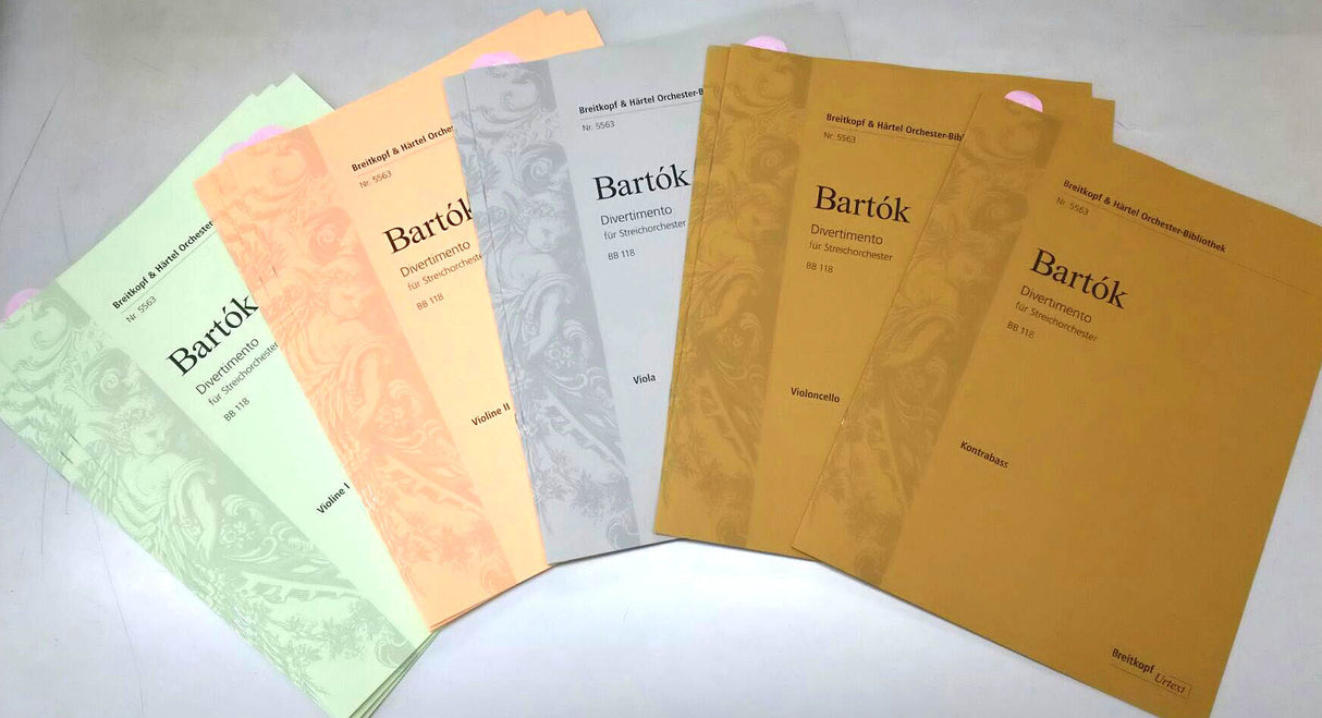 Bartok, Divertimento: Violin I (Breitkopf)