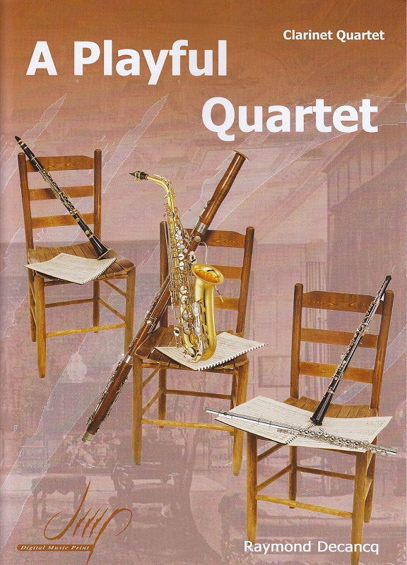 Decancq, Playful Quartet (3BbCl,BsCl) (Digital Music Print (DMP))