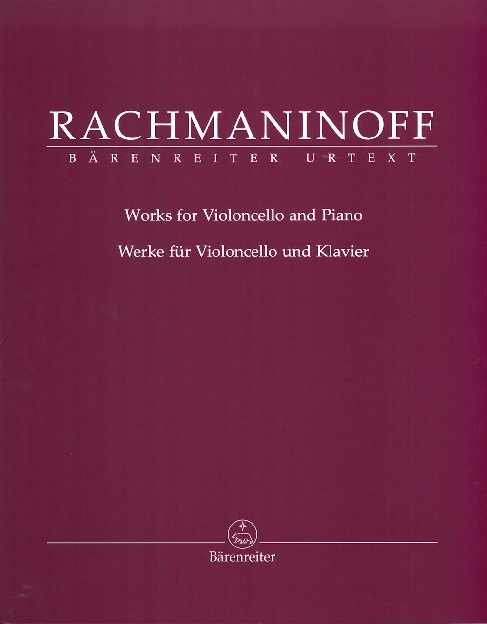 Rachmaninoff, Works for Violoncello (Barenreiter)