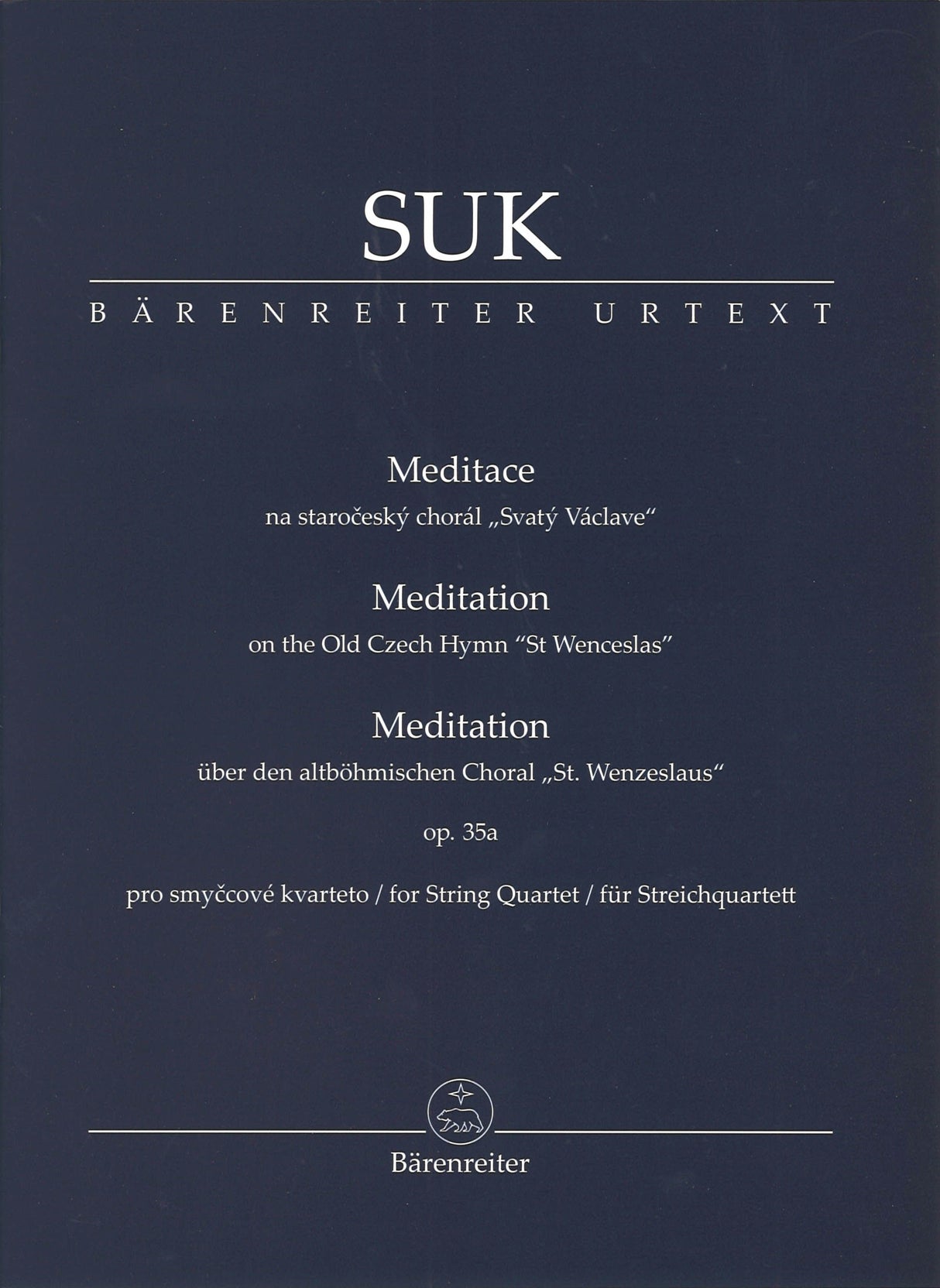 Suk, Meditation op. 35a (Qrt) (Barenreiter)