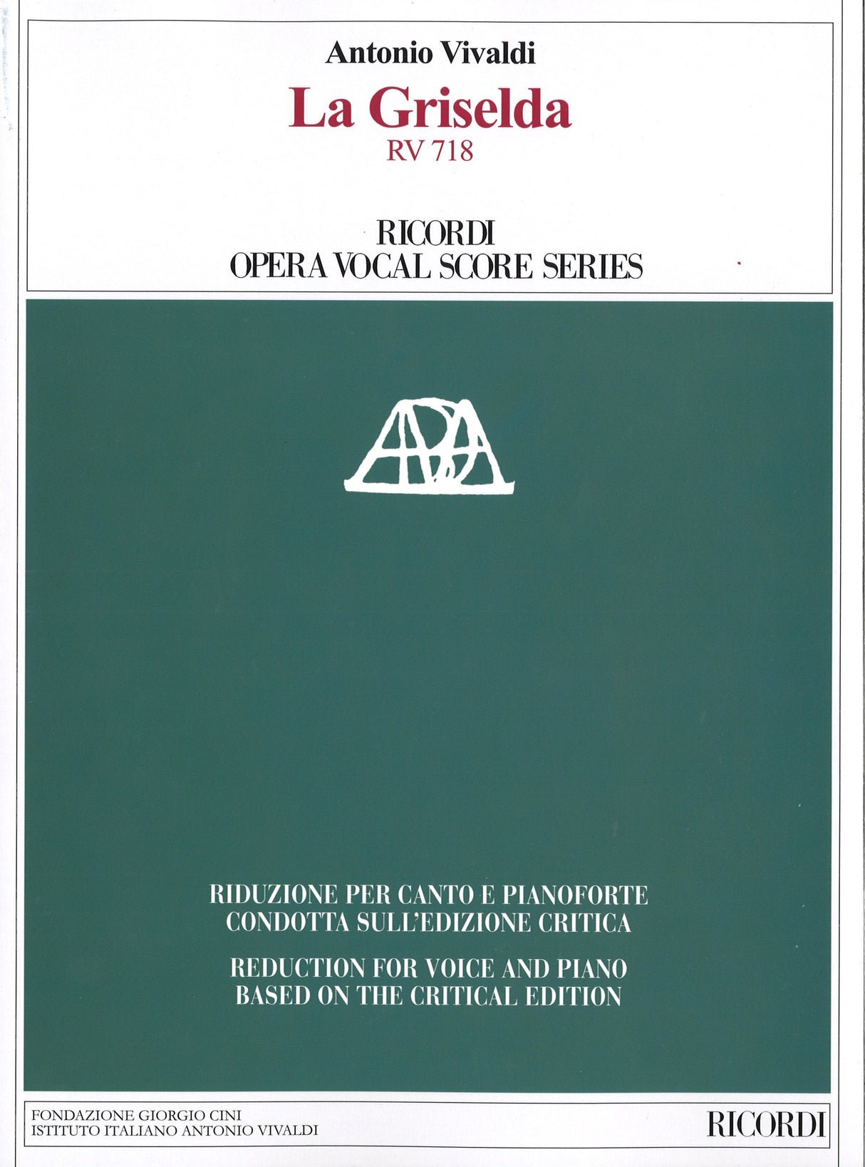 Vivaldi, Griselda, RV 718 [I] (Ricordi)