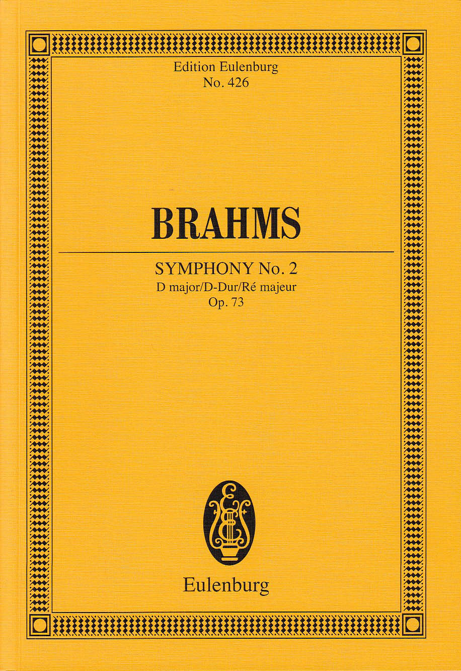 Brahms, Symphony No. 2 op. 73 (Clarke) (Eulenburg)
