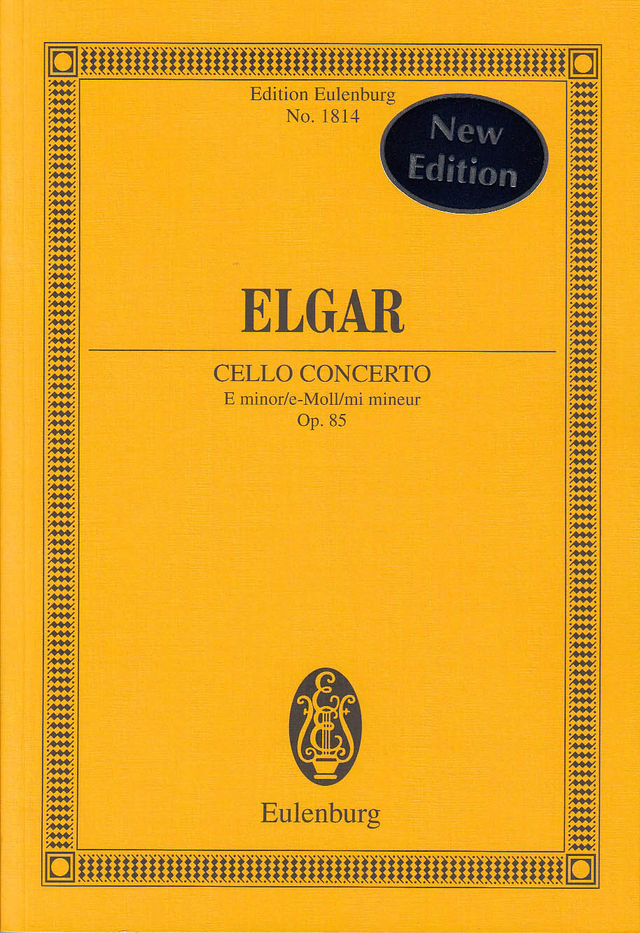 Elgar, Concerto for Violoncello (Clarke) (Eulenburg)