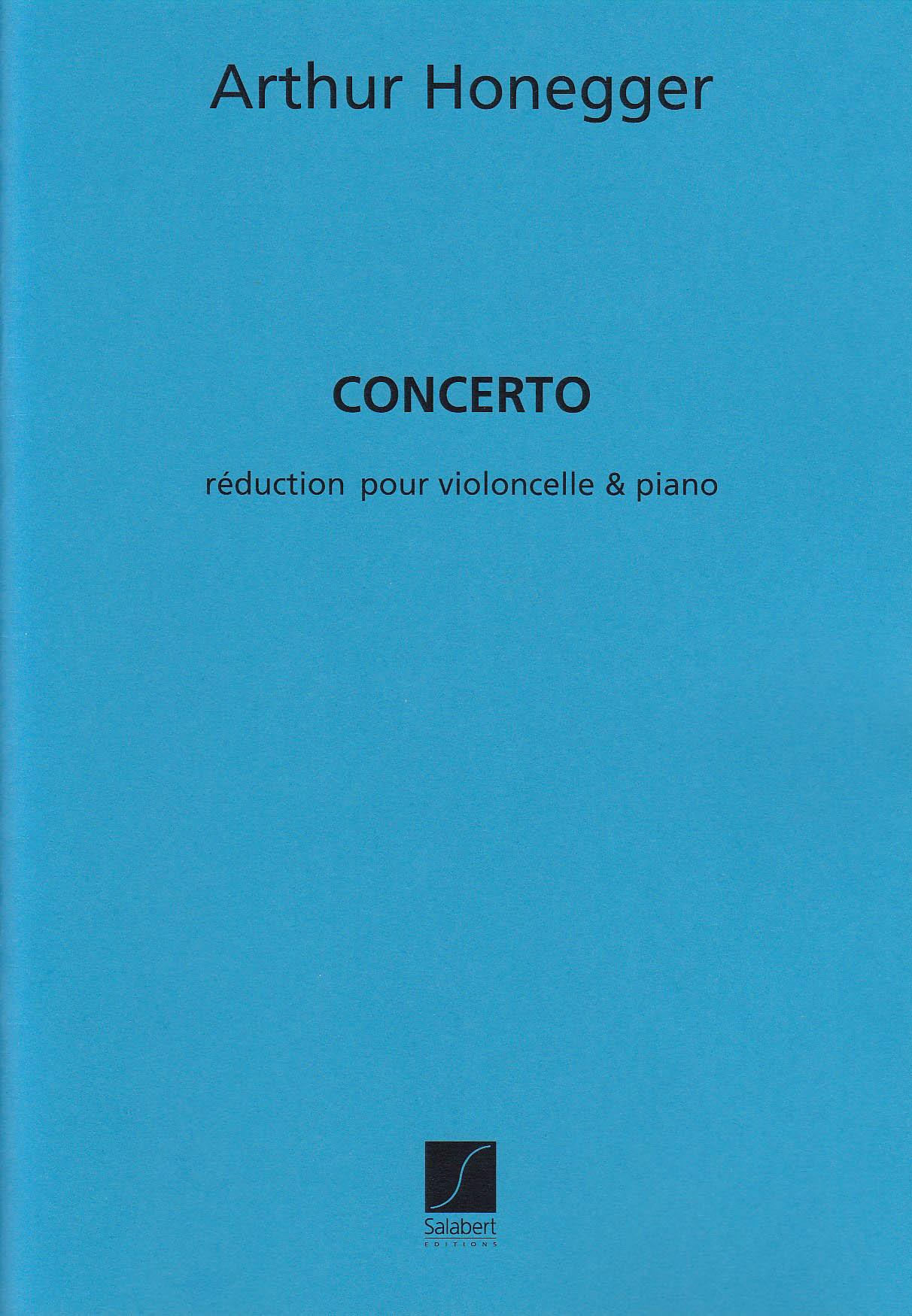 Honegger, Concerto H 72 (1929) (Salabert)