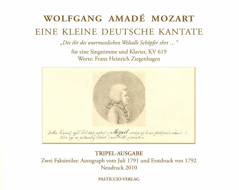 Mozart, Die ihr des unermesslichen (Pasticcio Verlag)