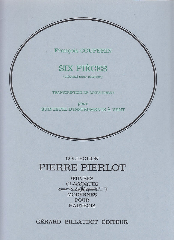 Couperin/Durey, 6 Pieces (Quintet) (Billaudot)