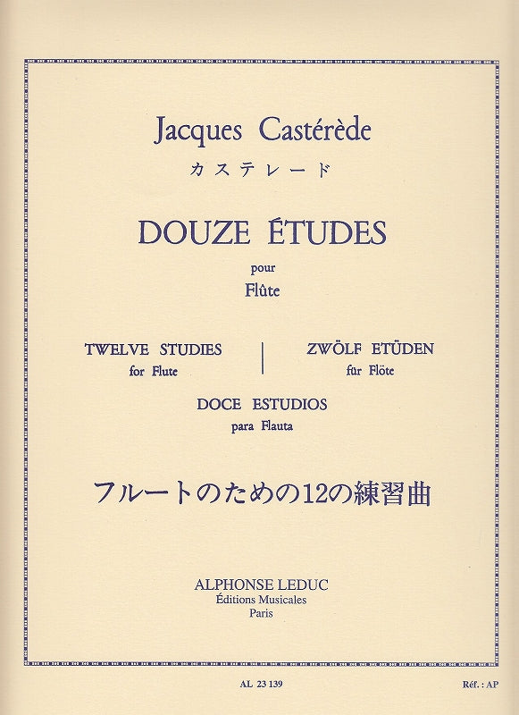 Casterede, 12 Etudes (Leduc)