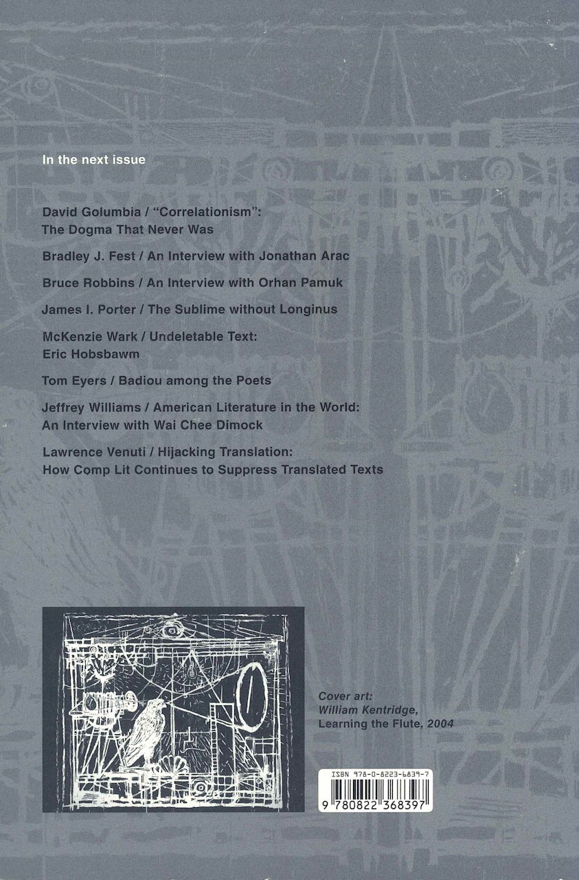 Steingo, Boundary 2: Econophonia: Music, (Duke University Press)