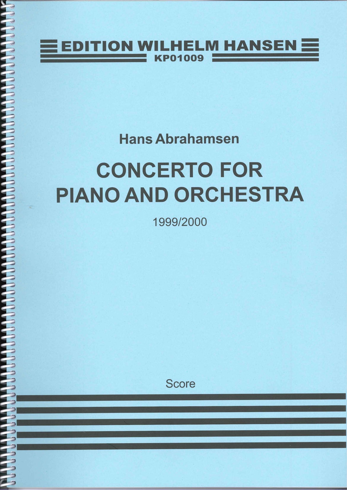 Abrahamsen, Concerto for Piano (W.Hansen)