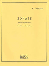 Emmanuel, Sonate (Cnt,Pf) (Leduc)
