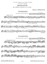Emmanuel, Sonate (Cnt,Pf) (Leduc)