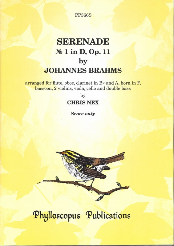 Brahms, Serenade No. 1 (Score) 10-part (Phylloscopus Publications)