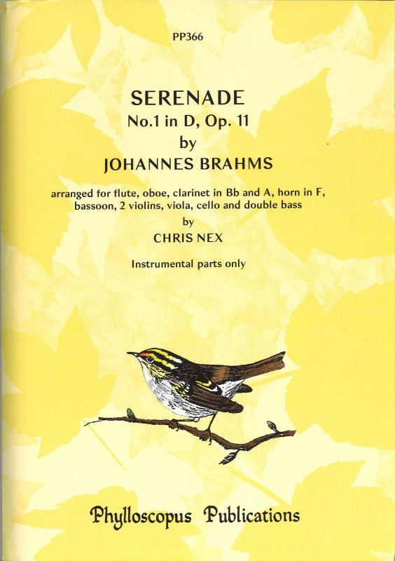 Brahms, Serenade No. 1 (Parts) 10-part (Phylloscopus Publications)