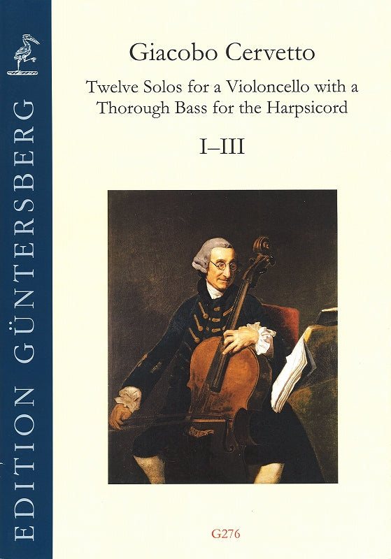 Cervetto, 12 Solos, op. 2, 1-3 (Vc,Bc) (Guntersberg/Walhall)