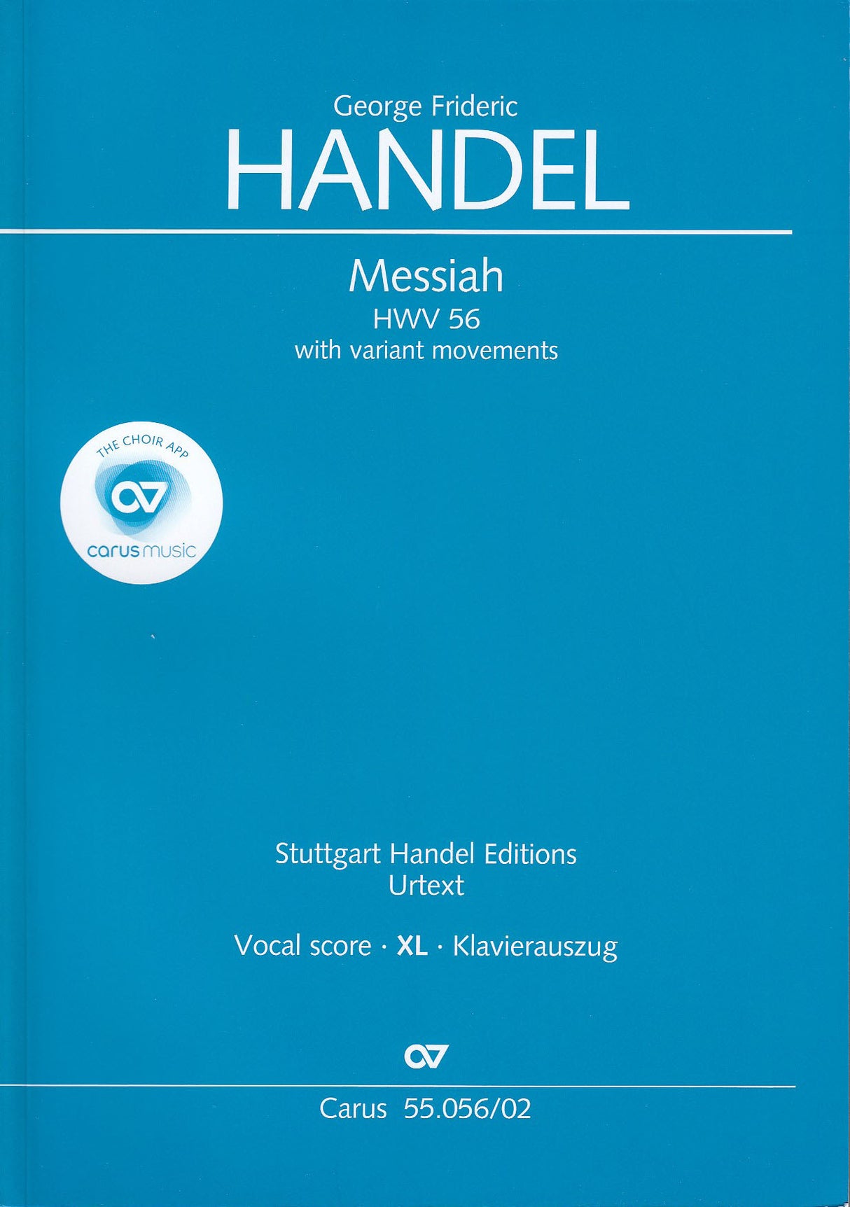 Handel, Messiah [E] (XL) (Carus)
