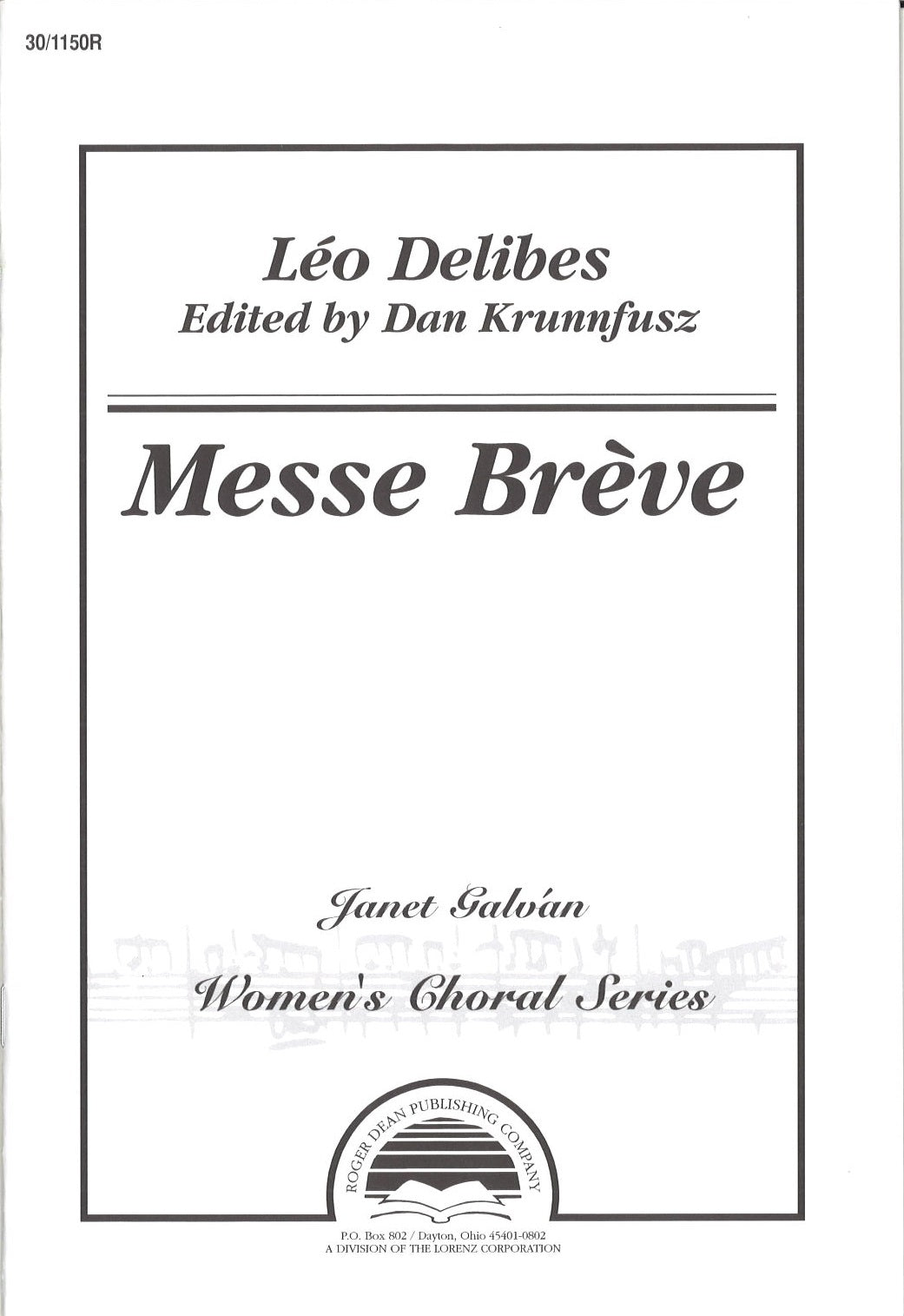 Delibes, Messe breve (2-part Treble,Kbd) (Roger Dean/Lorenz)