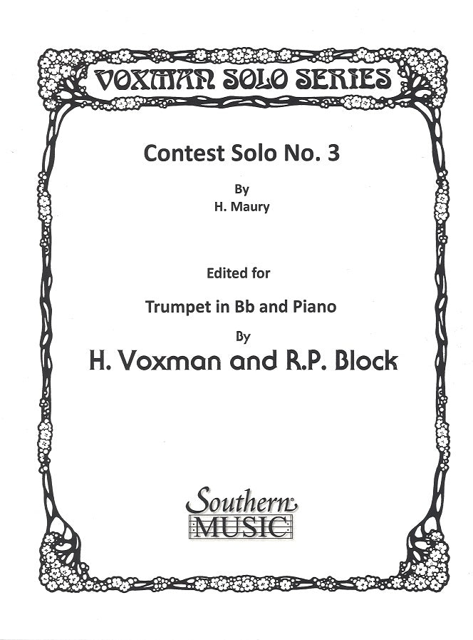 Maury, Contest Solo No. 3 (Southern)