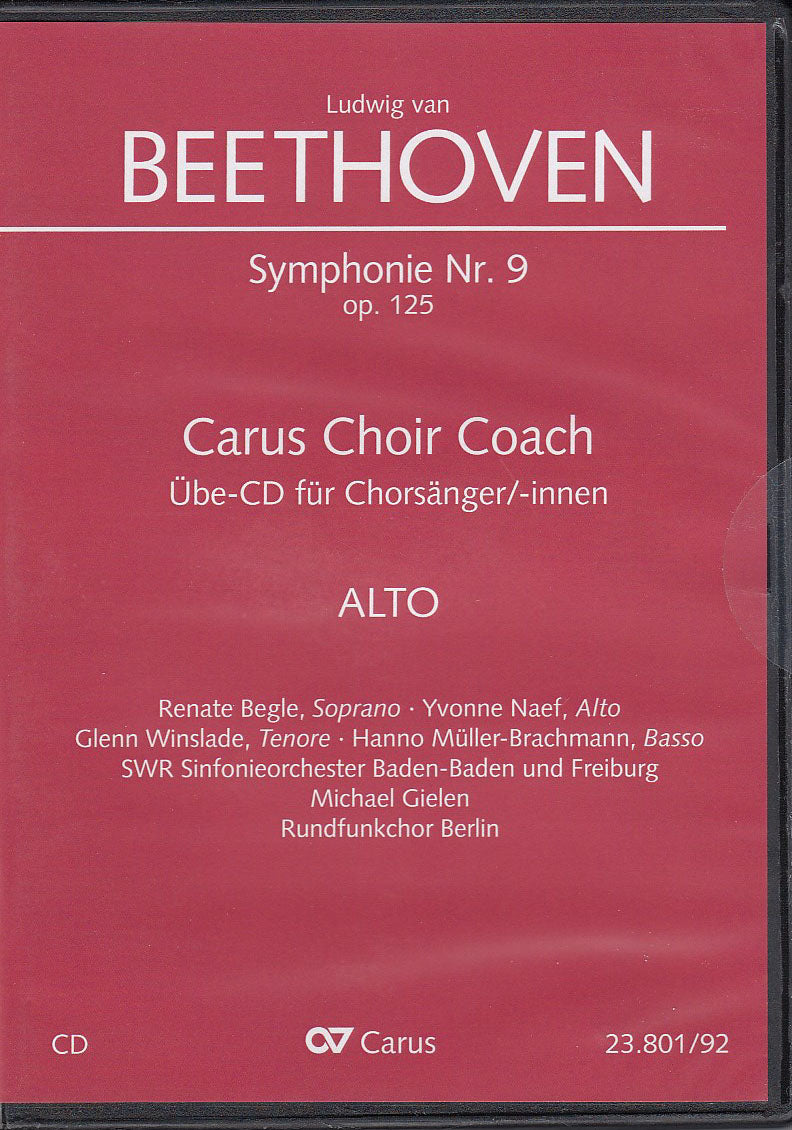 Beethoven, Symphony No. 9 Lesson CD Alto (Carus)