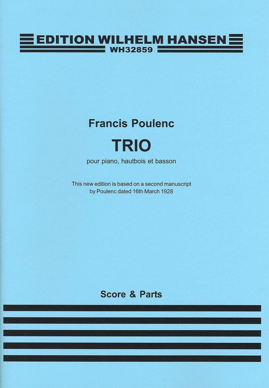 Poulenc, Trio (Ob,Bn,Pf) New Edition (W.Hansen)